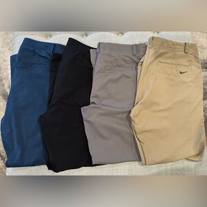 Price for all 4 pairs of golf pants, 2 Nike, 2 Under Armour